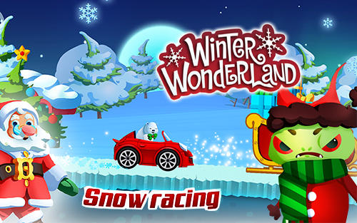 Full version of Android Hill racing game apk Winter wonderland: Snow racing for tablet and phone.