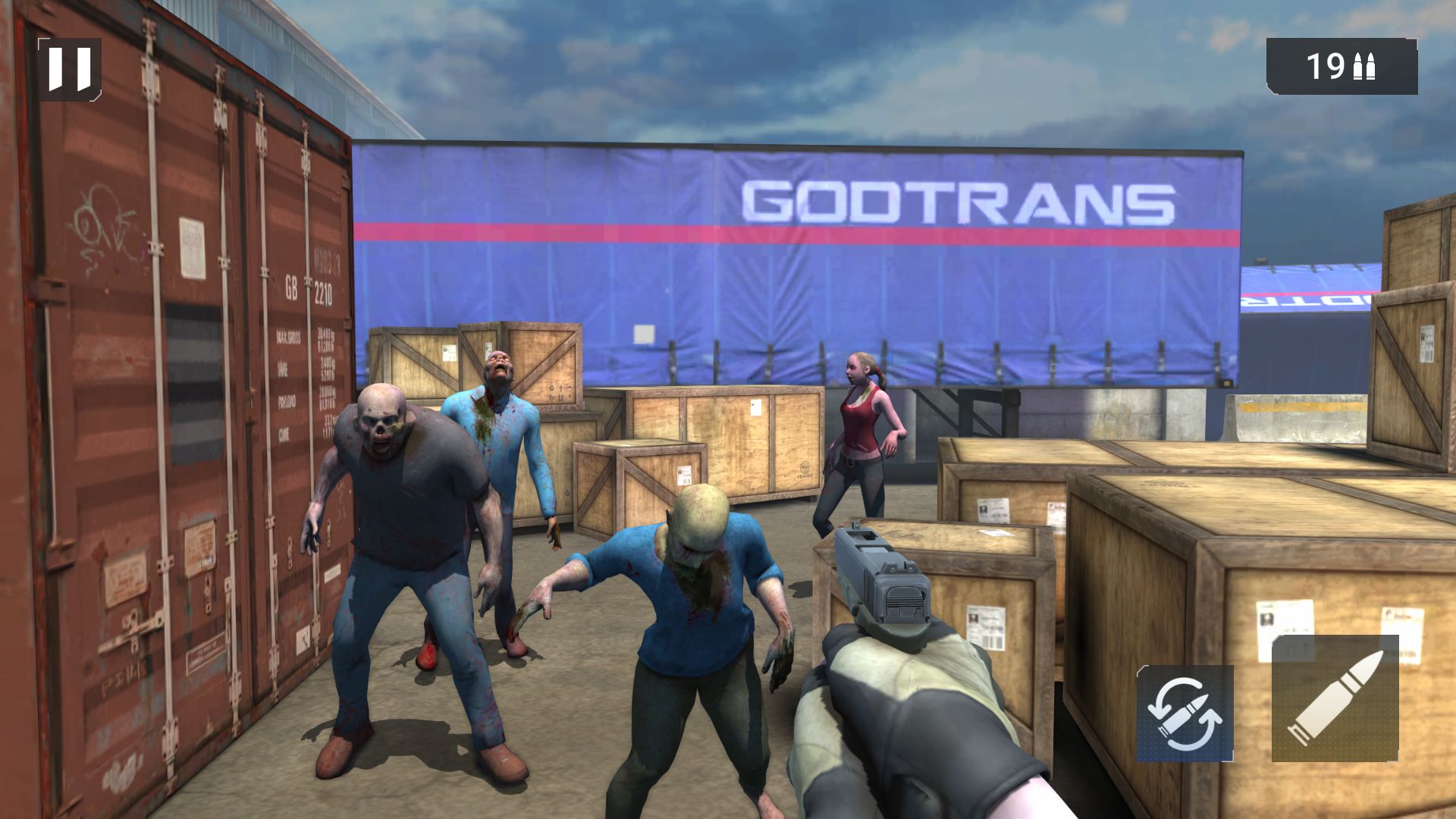 Full version of Android First-person shooters game apk Zombie Apocalypse: Doomsday-Z for tablet and phone.