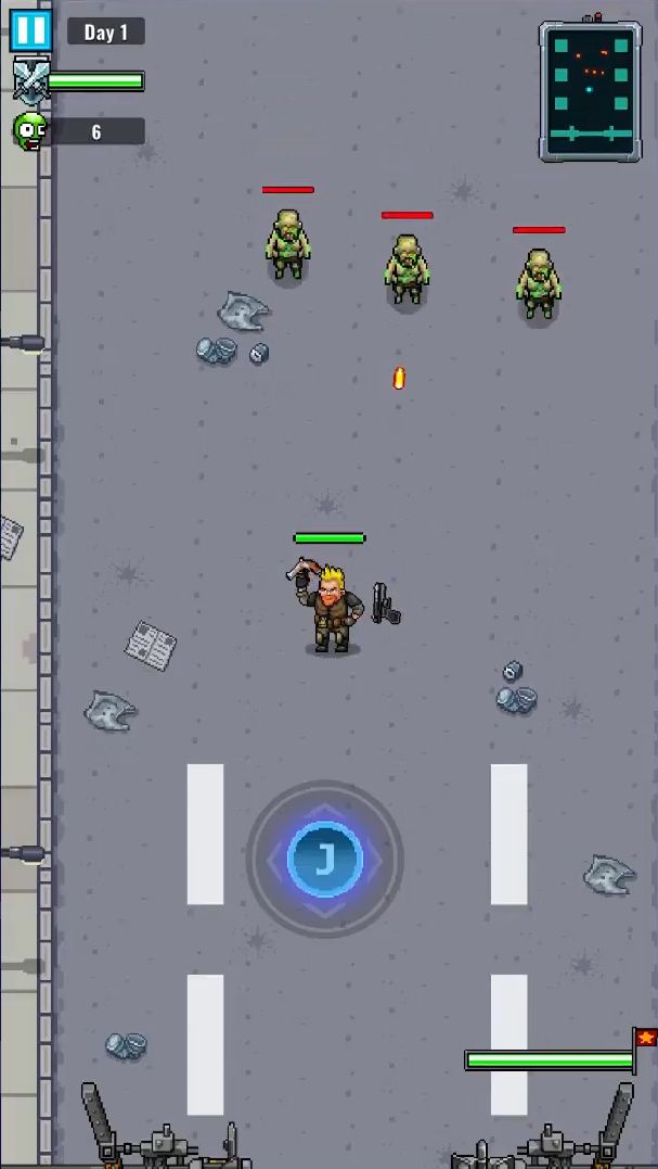 Full version of Android Pixel art game apk Zombie Survival: Defense War Z for tablet and phone.