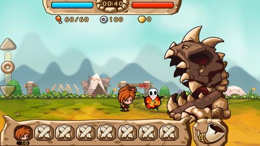 Caveman vs dino - Android game screenshots.