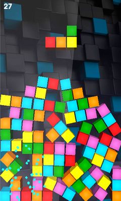 Gravity tetris 3D - Android game screenshots.