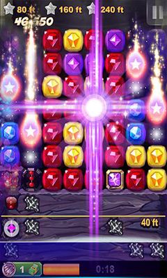 Gameplay of the Ruby Blast for Android phone or tablet.