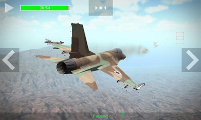 Gameplay of the Strike Fighters Israel for Android phone or tablet.