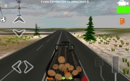 Gameplay of the Truck simulator 2014 for Android phone or tablet.