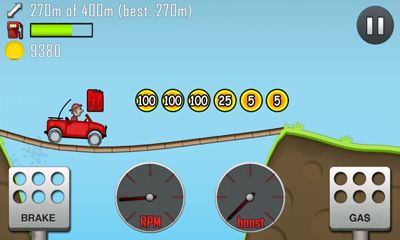 Gameplay of the Hill Climb Racing for Android phone or tablet.