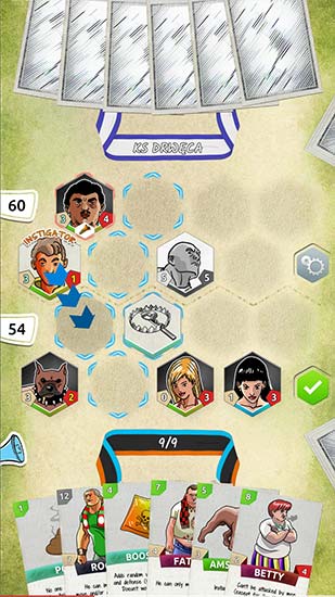 Gameplay of the Fight: Polish card game for Android phone or tablet.