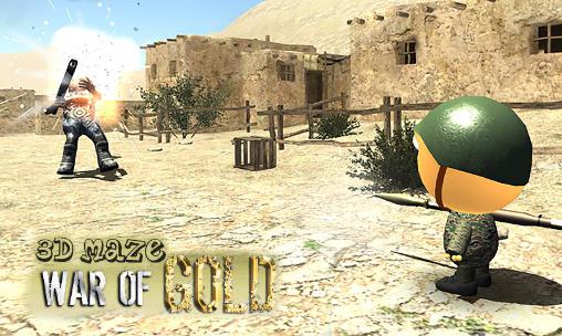 Download 3D maze: War of gold Android free game.