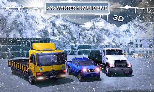 Download 4x4 Winter snow drive 3D Android free game.
