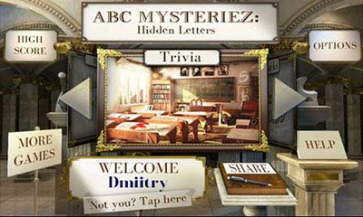 Full version of Android Online game apk ABC Mysteriez Hidden Letters for tablet and phone.