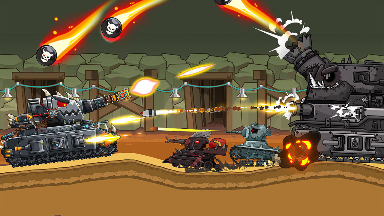 Full version of Android apk app Tank Arena Steel Battle for tablet and phone.