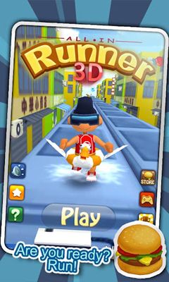 Full version of Android Arcade game apk All In. Runner 3D for tablet and phone.