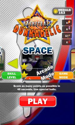 Full version of Android Arcade game apk Basketball Dunkadelic for tablet and phone.