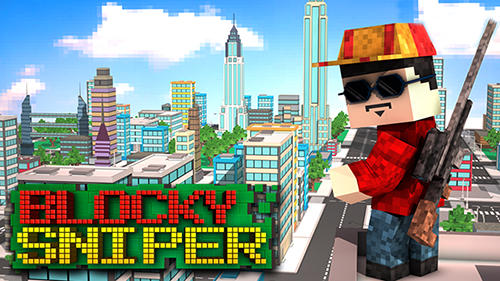 Full version of Android Pixel art game apk Blocky city sniper 3D for tablet and phone.