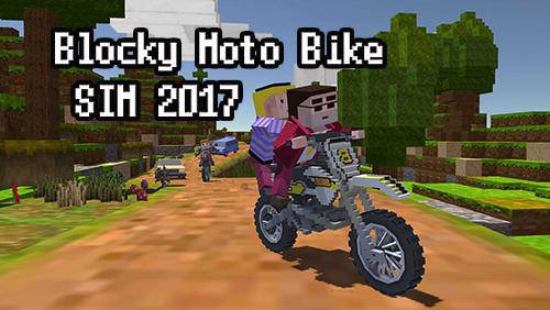 Full version of Android Pixel art game apk Blocky moto bike sim 2017 for tablet and phone.
