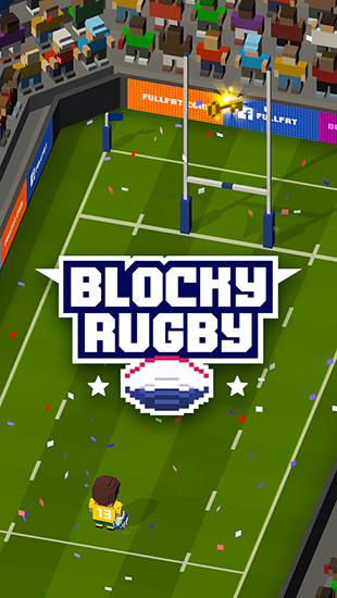 Full version of Android Pixel art game apk Blocky rugby for tablet and phone.