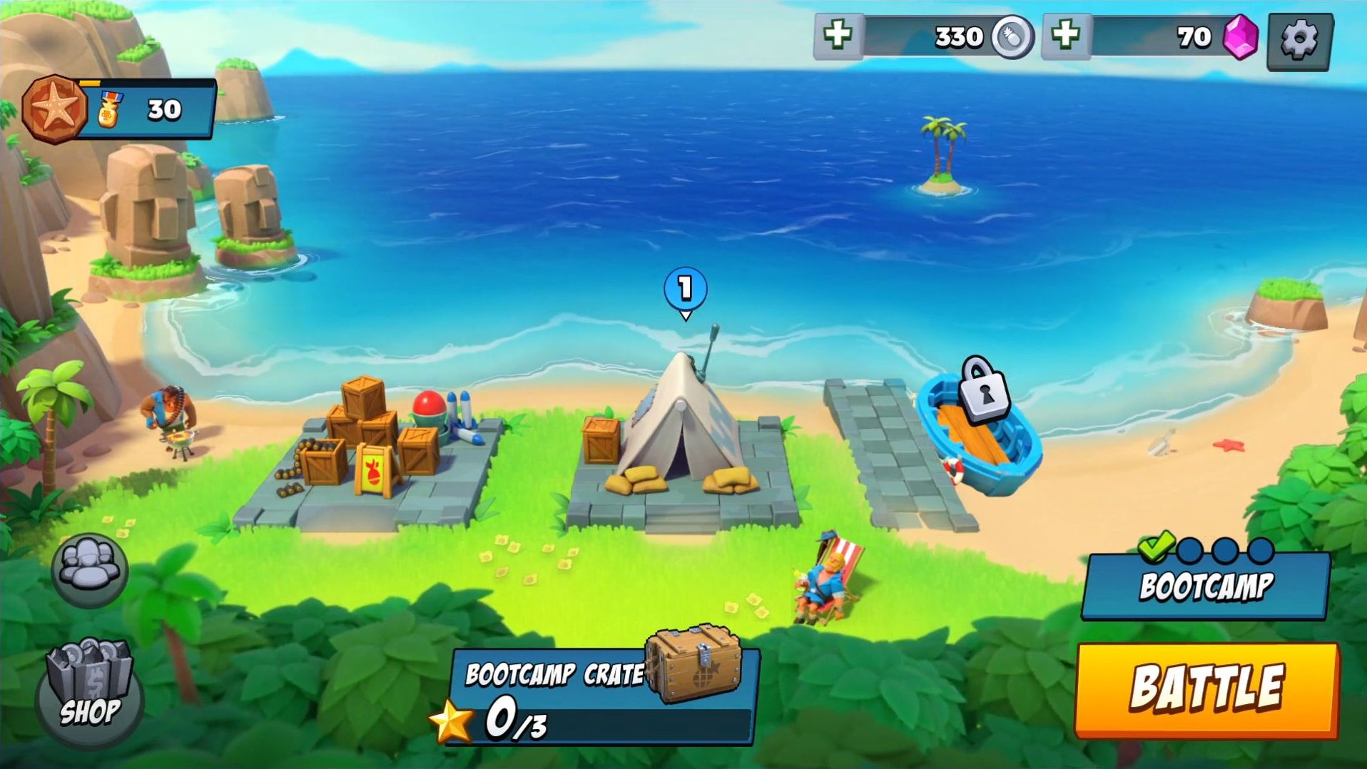 Full version of Android apk app Boom Beach: Frontlines for tablet and phone.