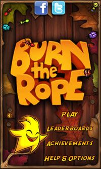Full version of Android Arcade game apk Burn the Rope Worlds for tablet and phone.