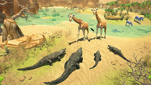 Full version of Android apk app Crocodile family sim: Online for tablet and phone.