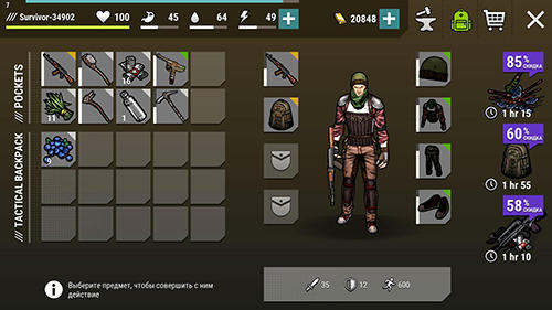 Full version of Android apk app Dark days: Zombie survival for tablet and phone.