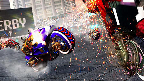 Full version of Android apk app Demolition derby future bike wars for tablet and phone.