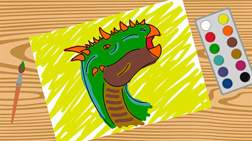 Full version of Android apk app Dino paint for tablet and phone.