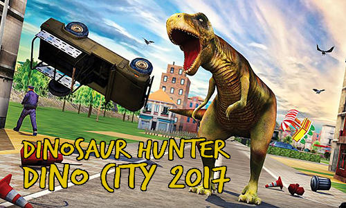 Full version of Android Dinosaurs game apk Dinosaur hunter: Dino city 2017 for tablet and phone.