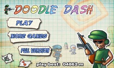 Full version of Android Shooter game apk Doodle Dash for tablet and phone.