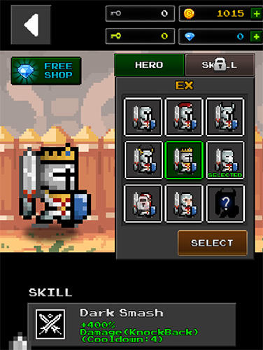 Full version of Android apk app Dungeon n pixel hero: Retro RPG for tablet and phone.