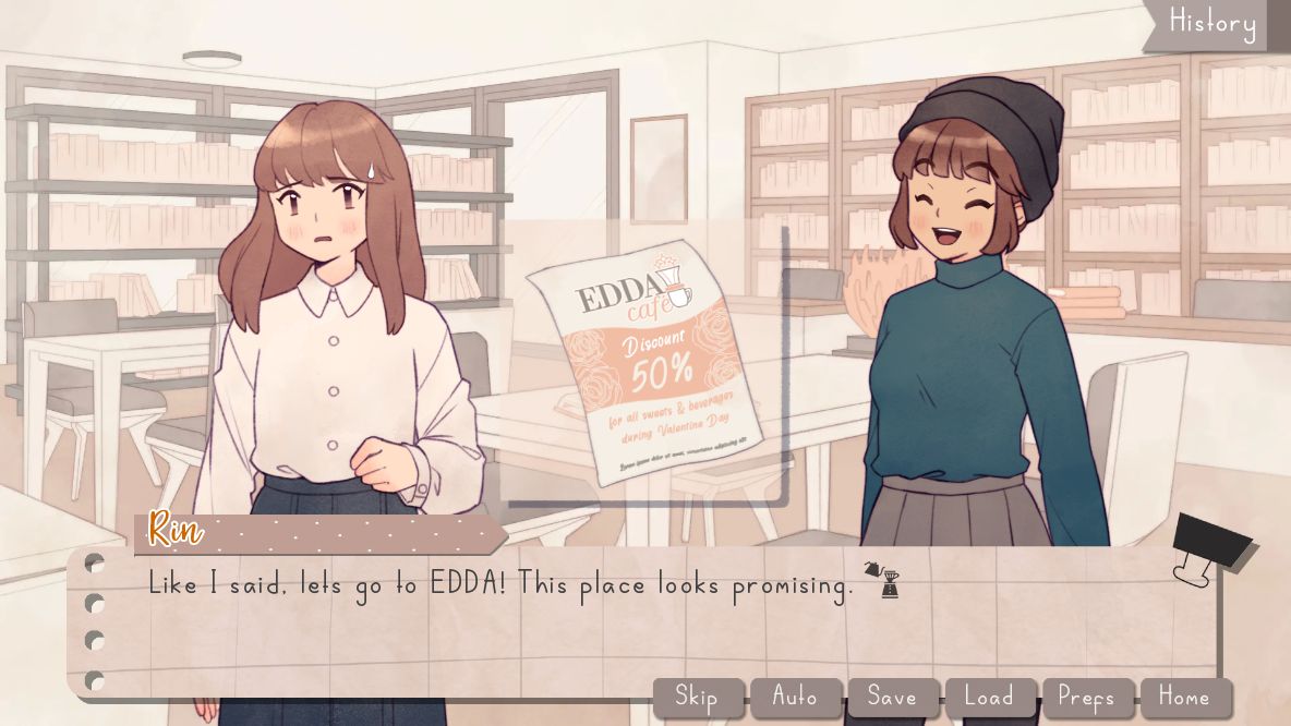 Full version of Android apk app EDDA Cafe Visual Novel for tablet and phone.