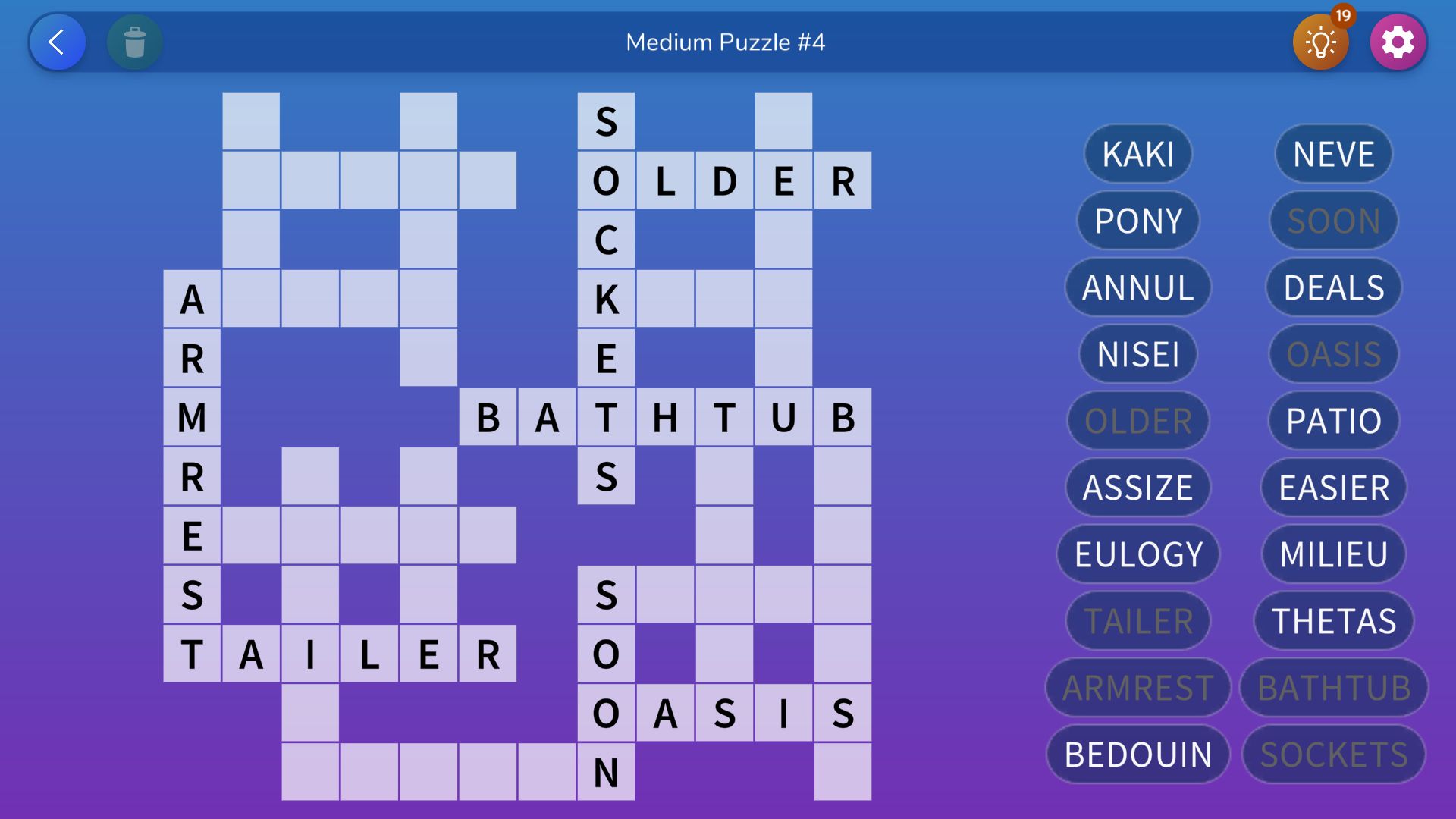 Full version of Android apk app Fill-in Crosswords Unlimited for tablet and phone.