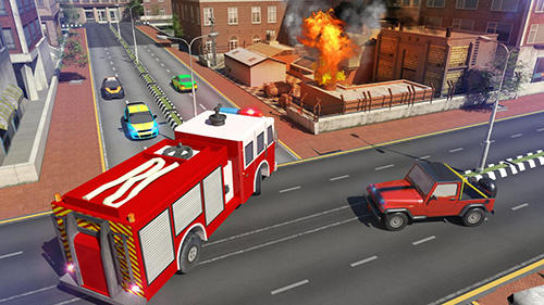 Full version of Android apk app Fire engine truck simulator 2018 for tablet and phone.
