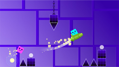 Full version of Android apk app Flippy geometry on dangerous passager for tablet and phone.