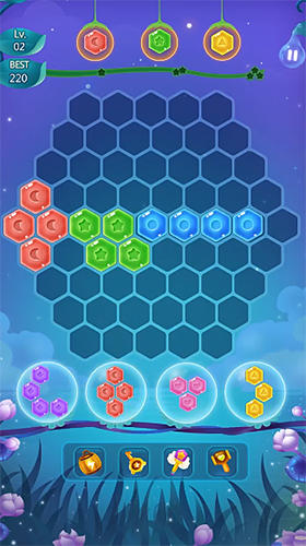 Full version of Android apk app Flower secret: Hexa block puzzle and gems eliminate for tablet and phone.
