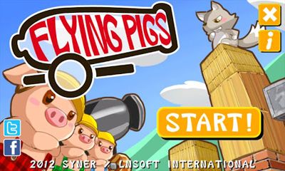 Full version of Android Arcade game apk Flying Pigs for tablet and phone.