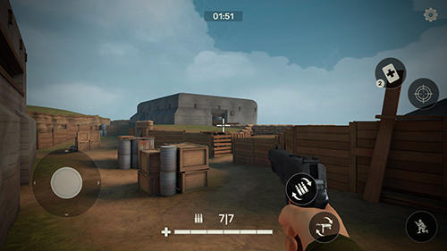 Full version of Android apk app Frontline guard: WW2 online shooter for tablet and phone.