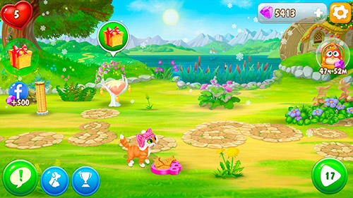 Full version of Android apk app Garden pets: Match-3 dogs and cats home decorate for tablet and phone.