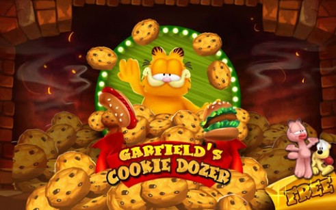 Download Garfield's cookie dozer Android free game.
