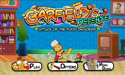 Full version of Android Strategy game apk Garfields Defense Attack of the Food Invaders for tablet and phone.