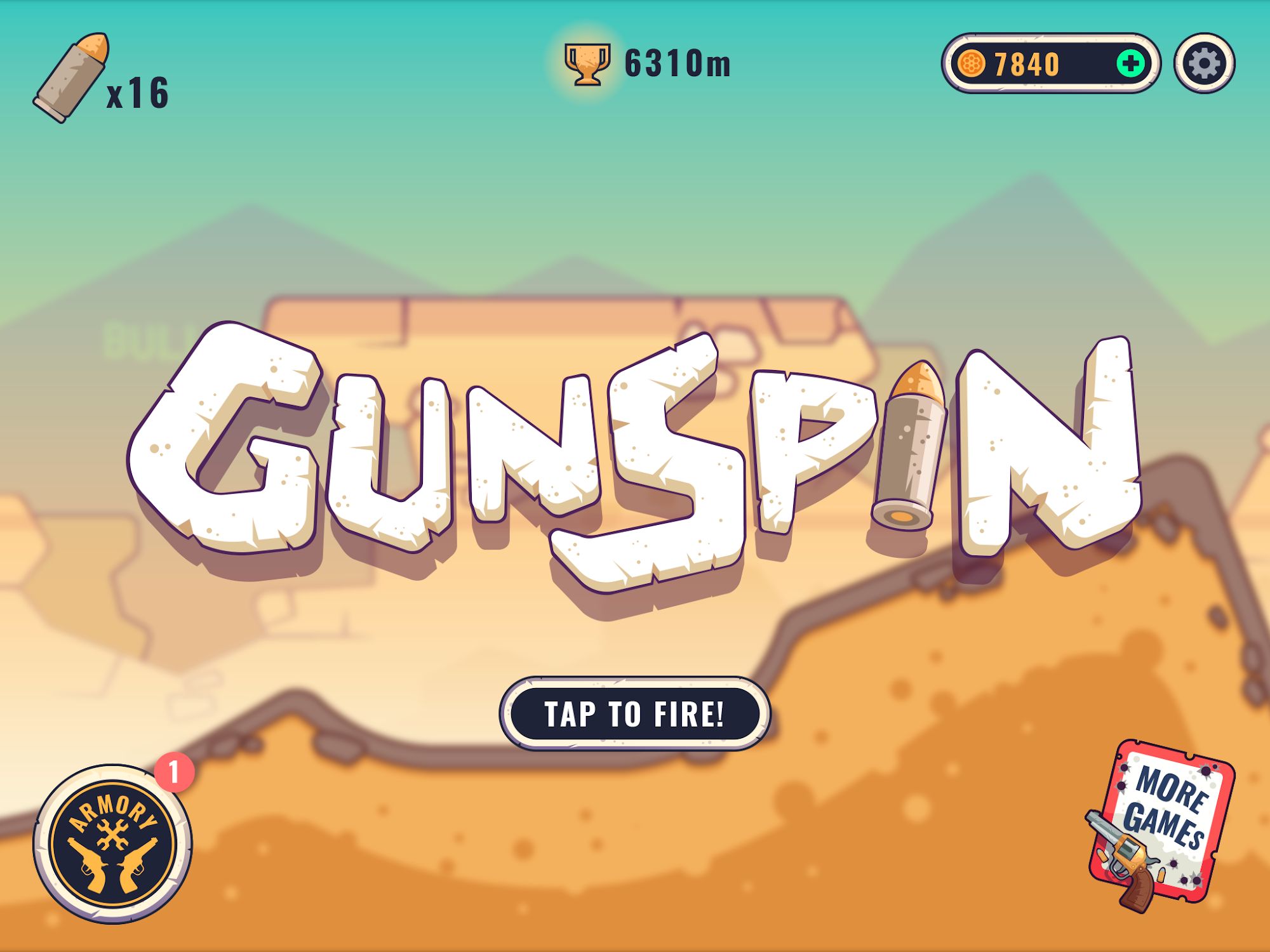 Full version of Android apk app GunSpin for tablet and phone.
