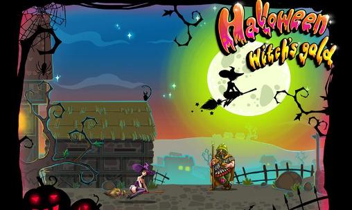 Download Halloween witch's gold runner Android free game.