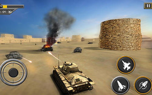 Full version of Android apk app Heavy army war tank driving simulator: Battle 3D for tablet and phone.