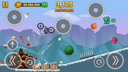 Full version of Android apk app Hill dismount: Smash the fruits for tablet and phone.