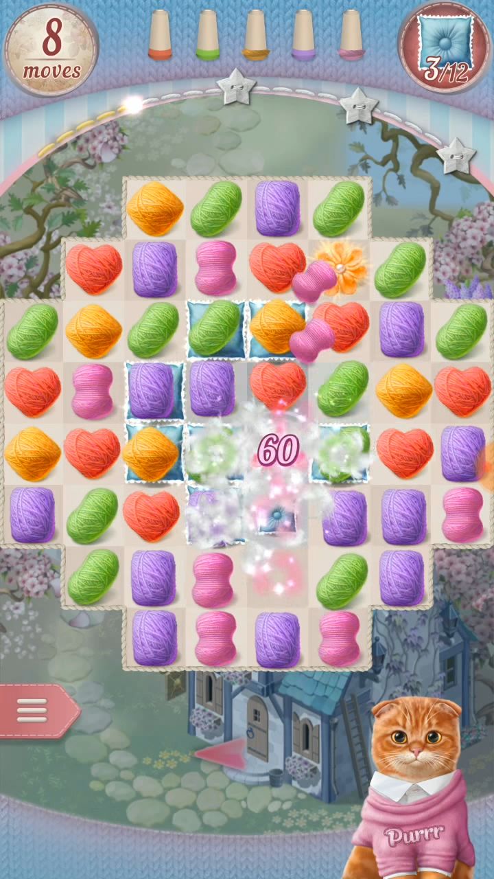 Full version of Android apk app Knittens: Match 3 Puzzle for tablet and phone.