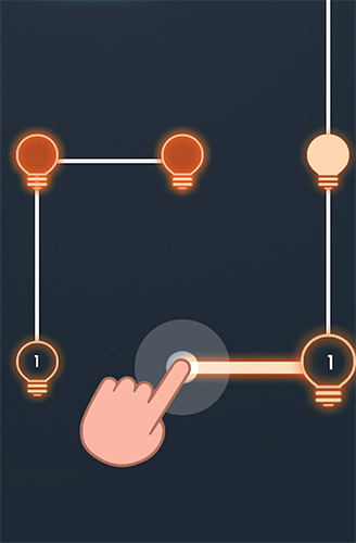 Full version of Android apk app Light on: Line connect puzzle for tablet and phone.