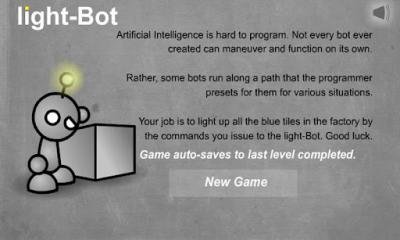 Full version of Android Logic game apk Light Robot for tablet and phone.