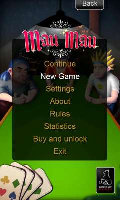 Full version of Android Board game apk Mau Mau for tablet and phone.