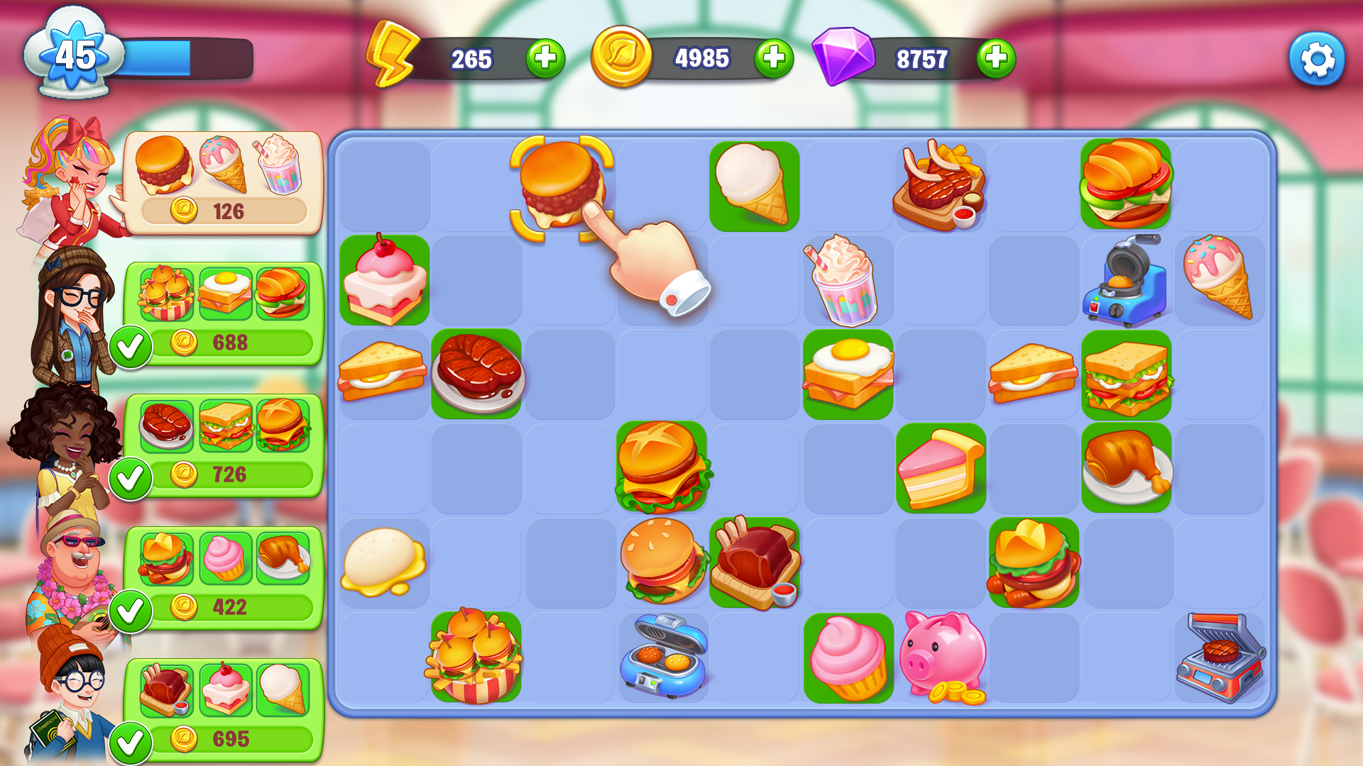 Full version of Android apk app Merge Cooking: Restaurant Game for tablet and phone.