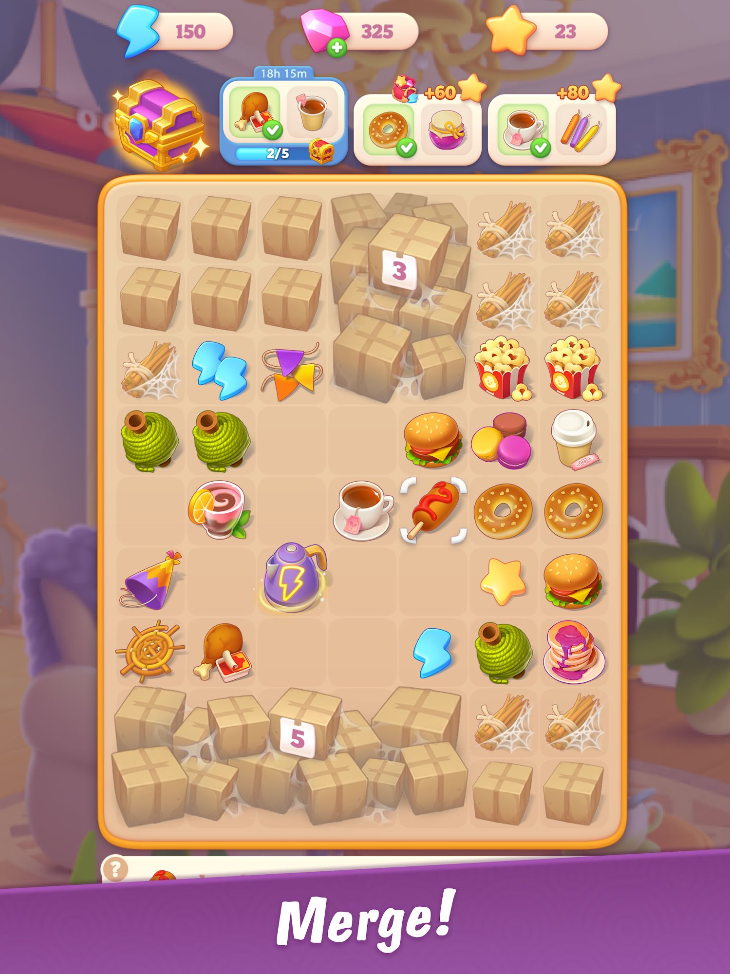 Full version of Android apk app Merge Hotel Empire: Design for tablet and phone.