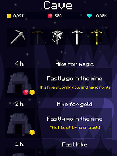 Full version of Android apk app Mine mob clicker rpg for tablet and phone.
