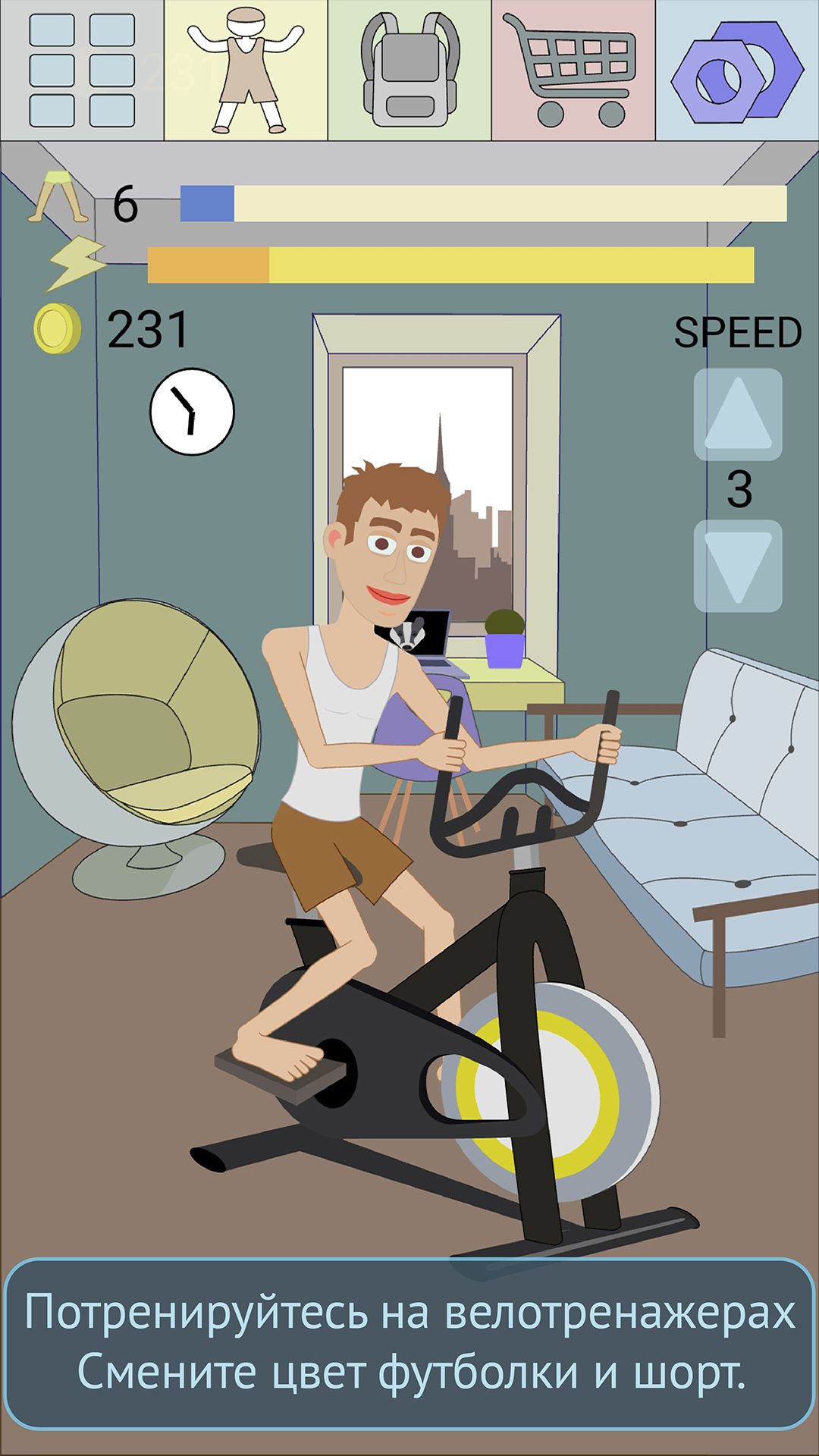 Full version of Android apk app Muscle clicker 2: RPG Gym game for tablet and phone.